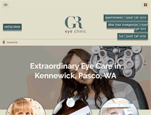 Tablet Screenshot of grandridgeeyeclinic.com